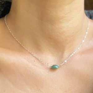 Arizona Raw Turquoise 925 Sterling Silver Necklace